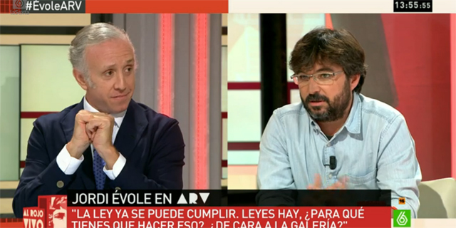 Évole culpa al PP y a periodistas como Inda de ser "máquinas de hacer independentistas"