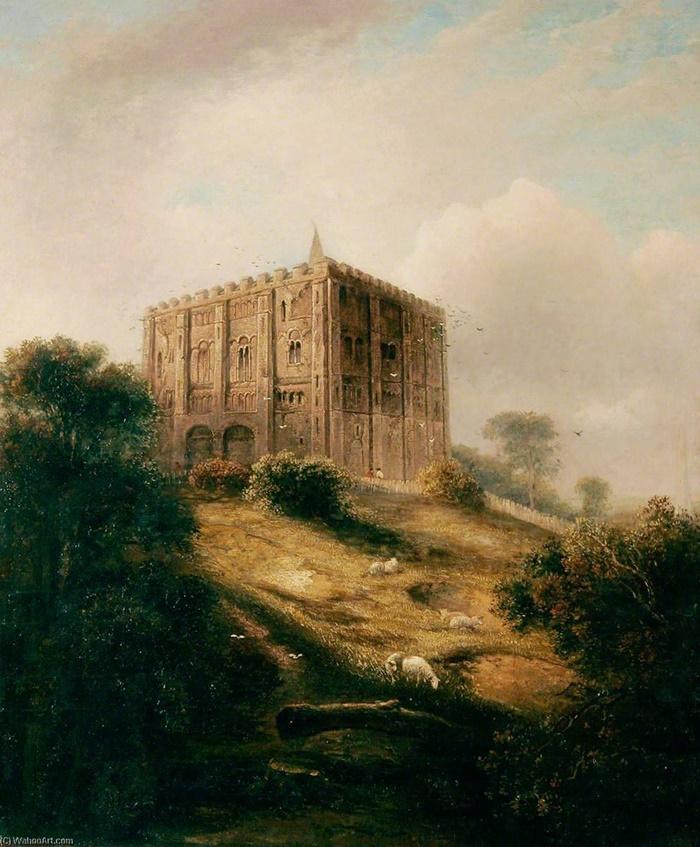El castillo de Norwich, donde se refugiaron los pocos supervivientes de la matanza 