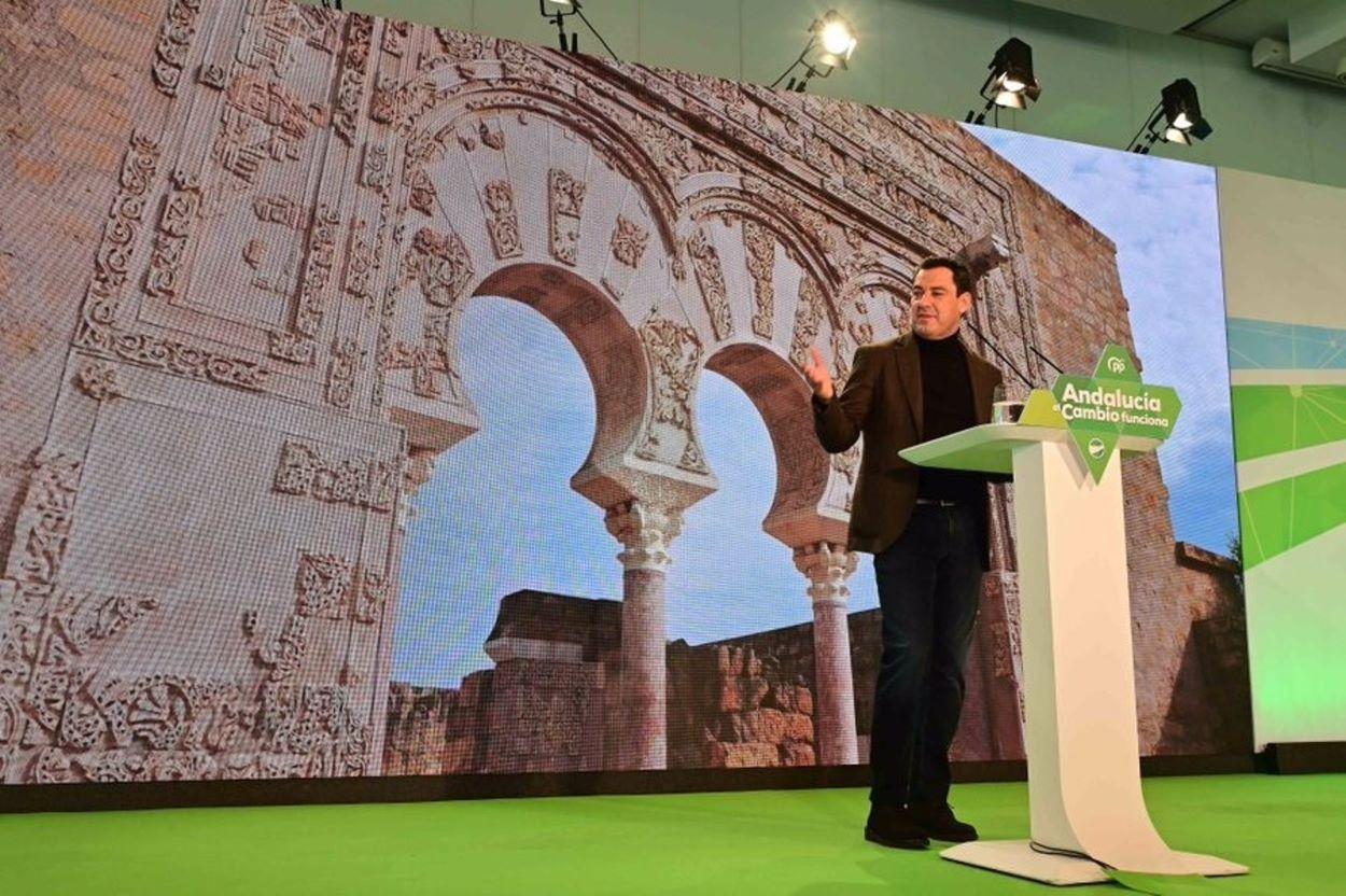 Juan Manuel Moreno en la Convención del PP A 'Tres años de cambio en Andalucía' en Cádiz.