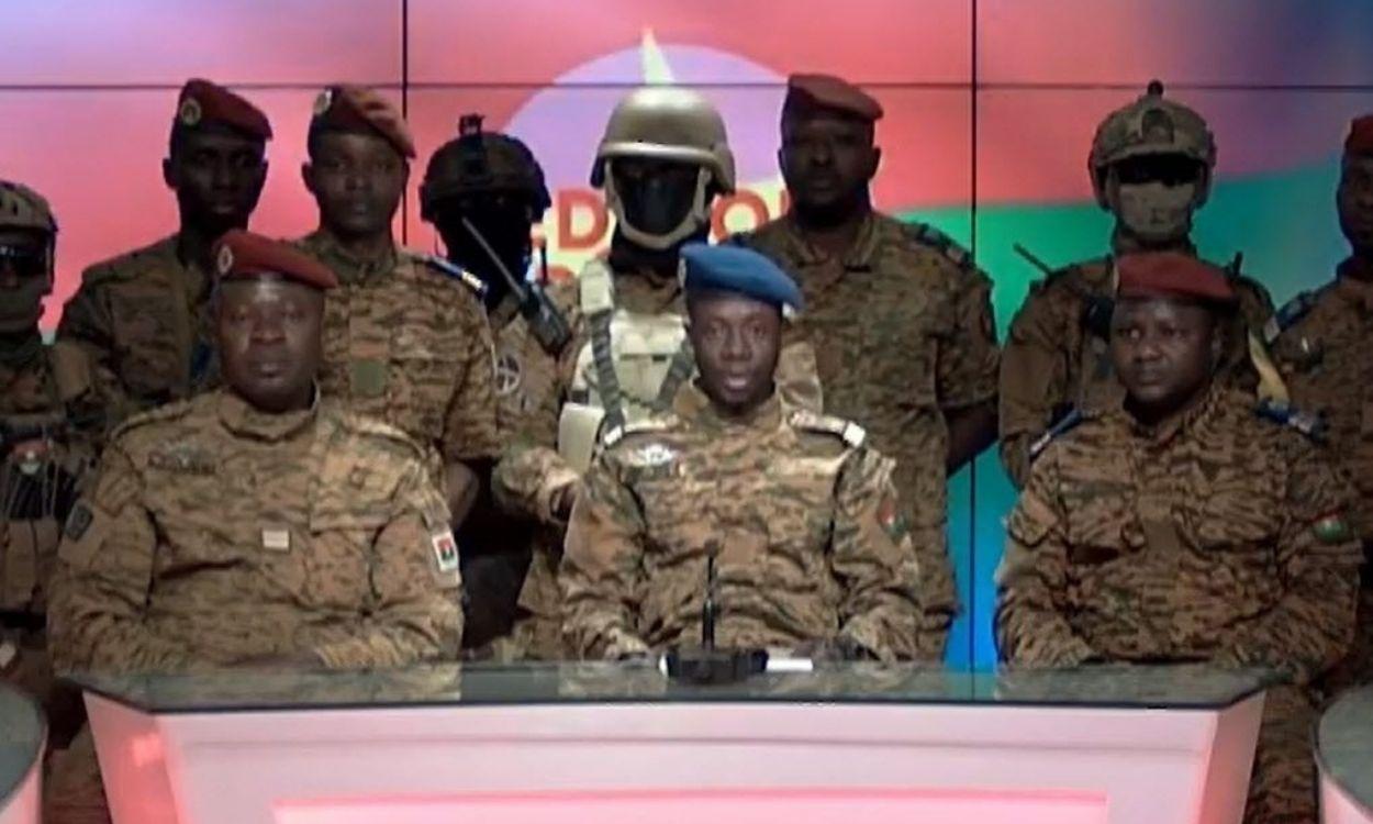 Anuncio del golpe de Estado en Burkina Faso el 24 de enero de 2022. EP