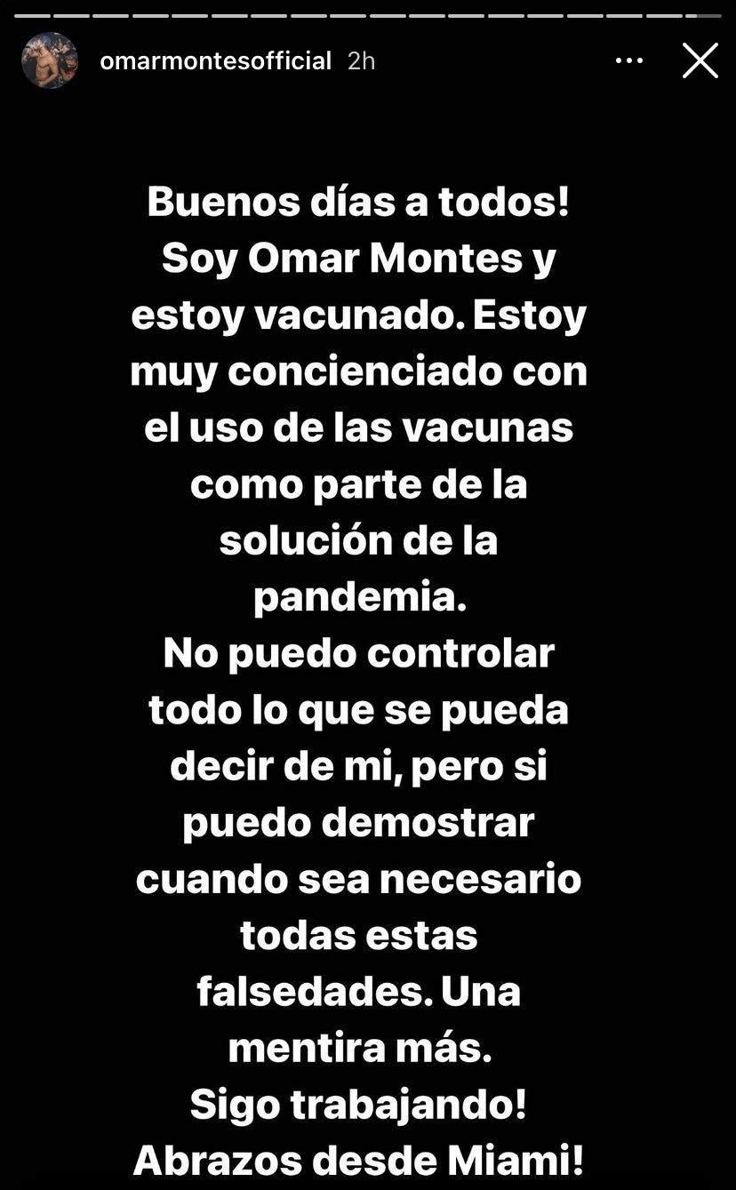 Instagram Omar Montes.