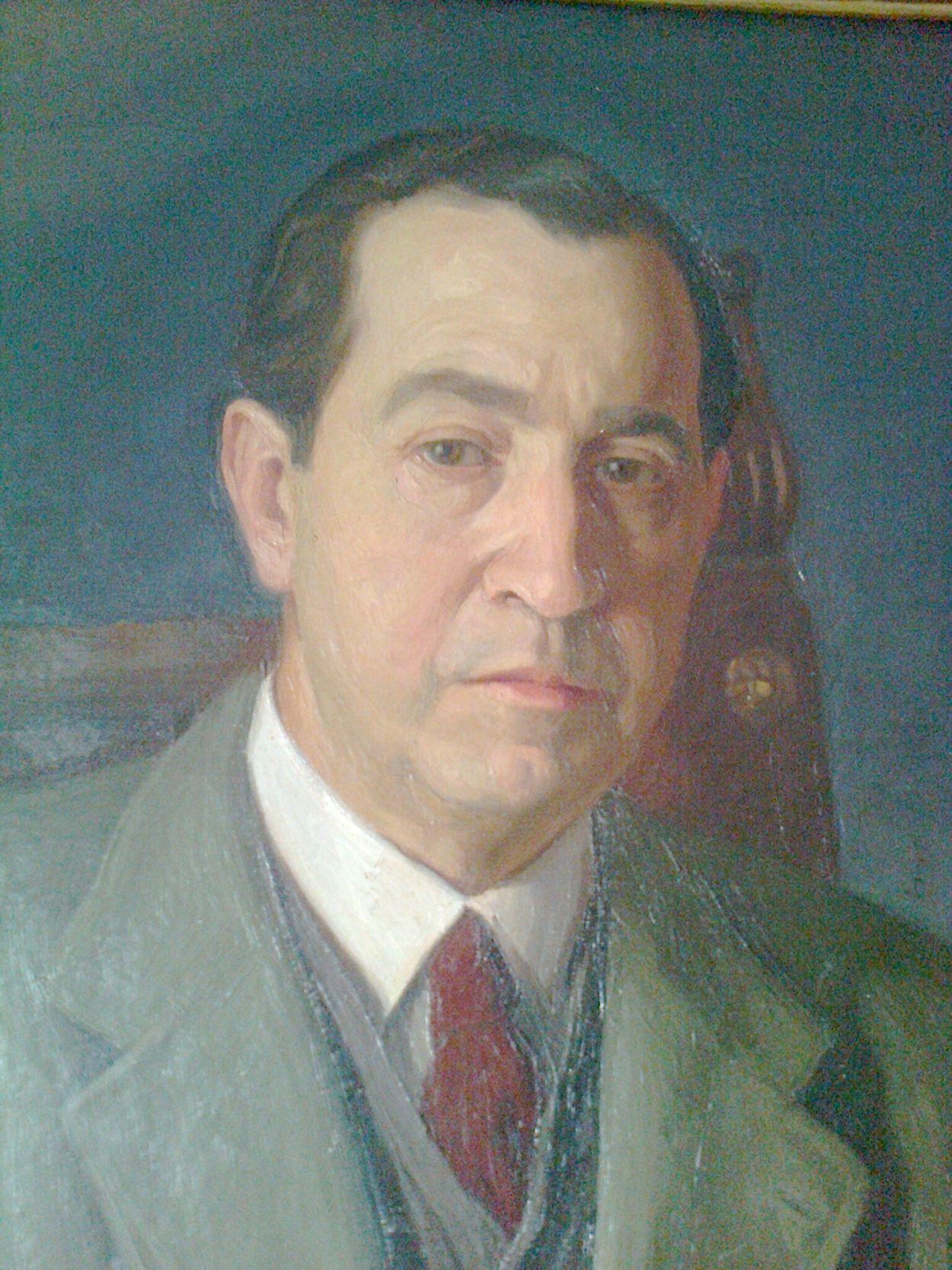 Enrique Salinas Anchelerga, pintado por Rafael Serrano.