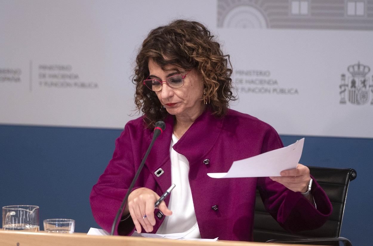 La ministra de Hacienda y Función Pública, María Jesús Montero. Europa Press