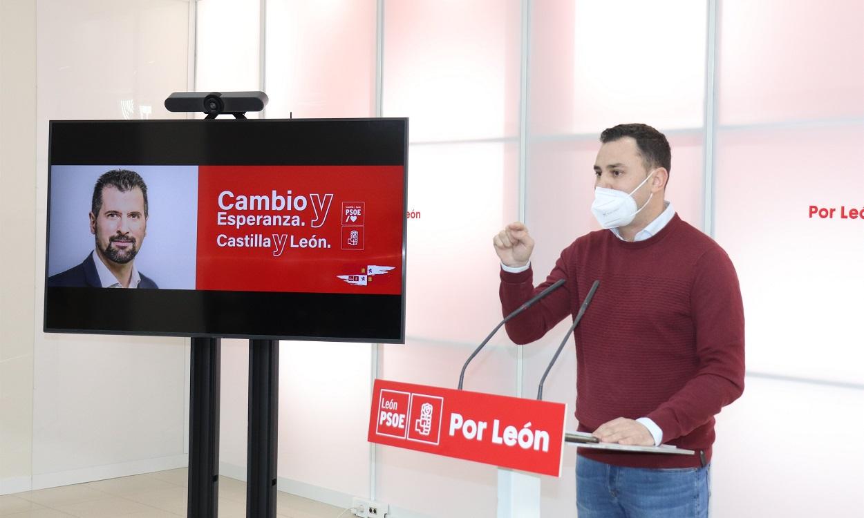 El secretario general del PSOE de León, Javier Alfonso Cendón. EP