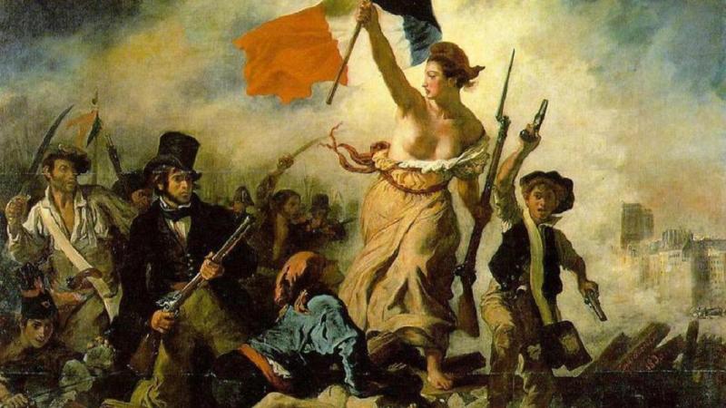 La libertad guiando al pueblo. Eugène Delacroix.
