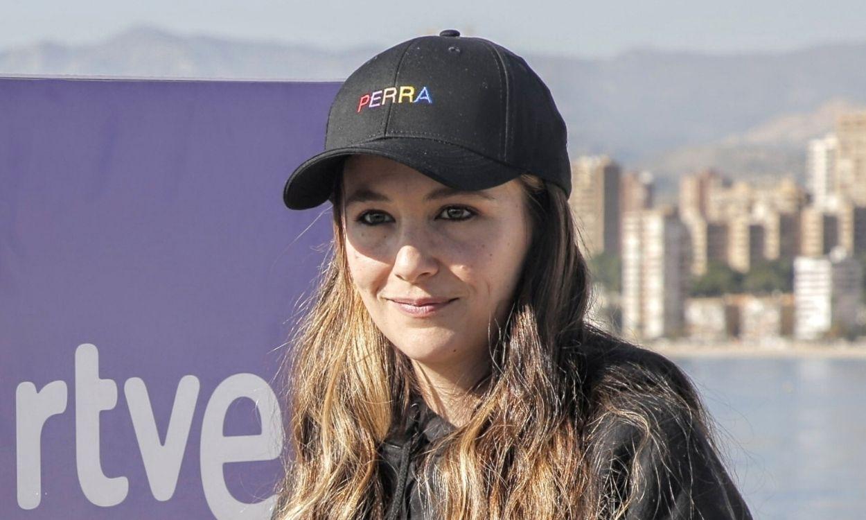 Rigoberta Bandini posa en una rueda de prensa tras la celebración de la segunda semifinal del Benidorm Fest 2022