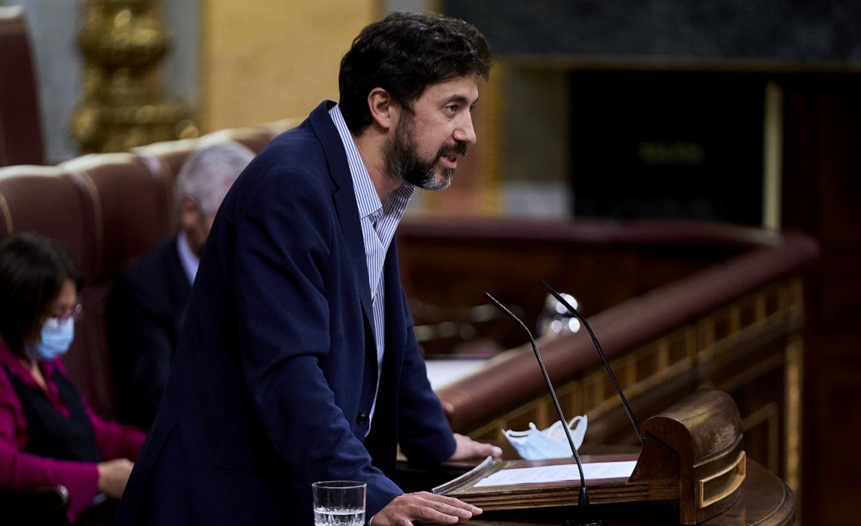 El secretario general de Podemos Galicia y diputado en el Congreso, Antón Gómez Reino. EP