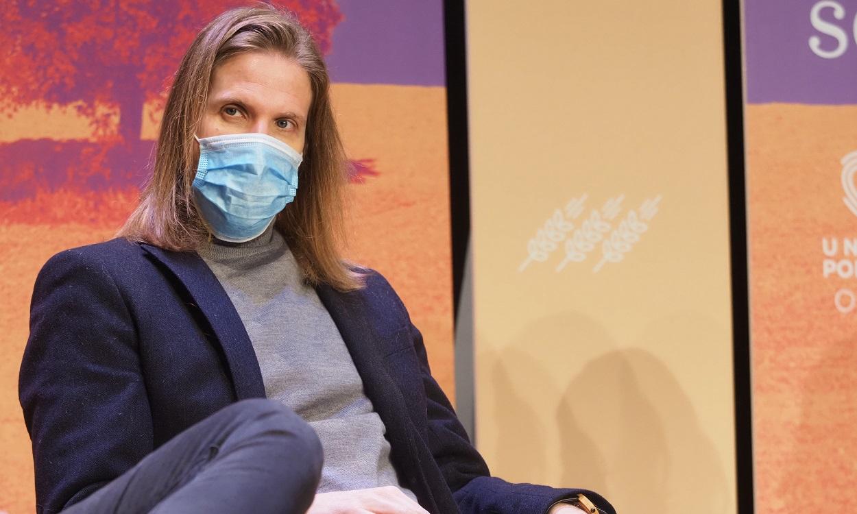 El candidato de Unidas Podemos a la Presidencia de la Junta, Pablo Fernández.
