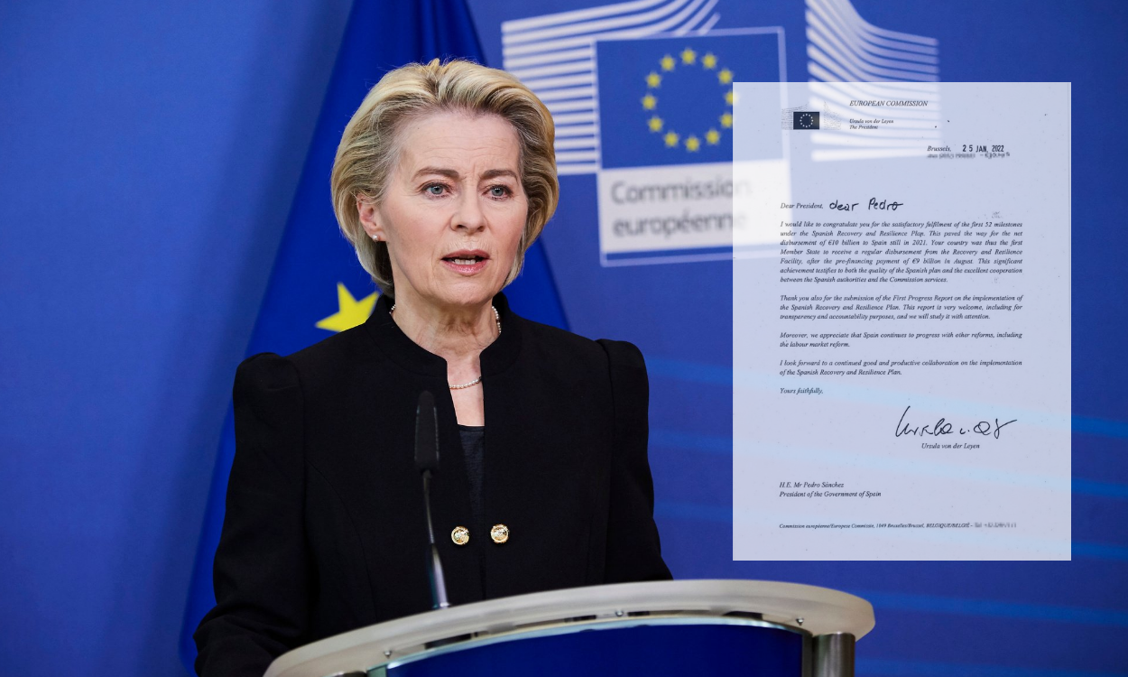 Ursula Von der Leyen y la carta a Pedro Sánchez