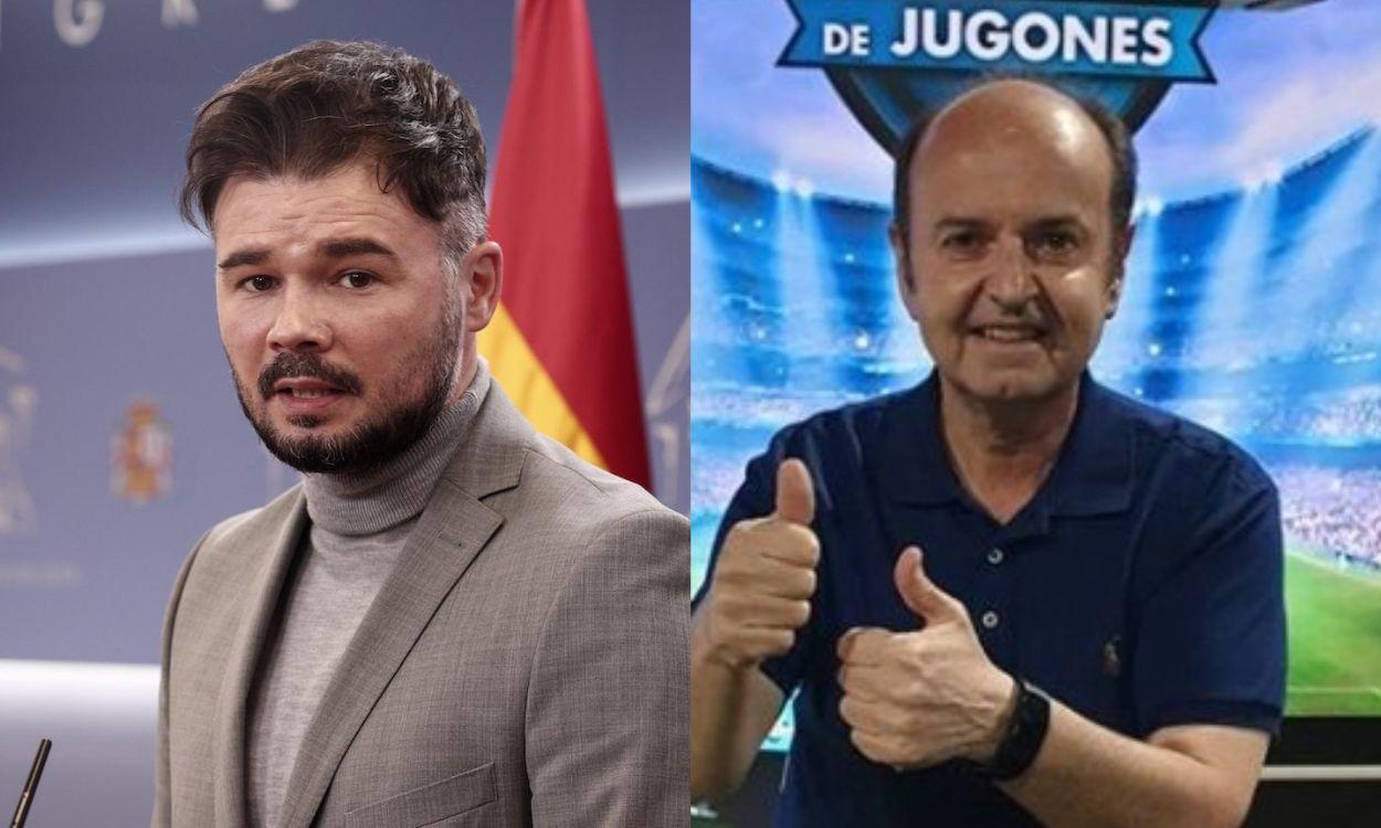 Gabriel Rufián y Juanma Rodríguez.