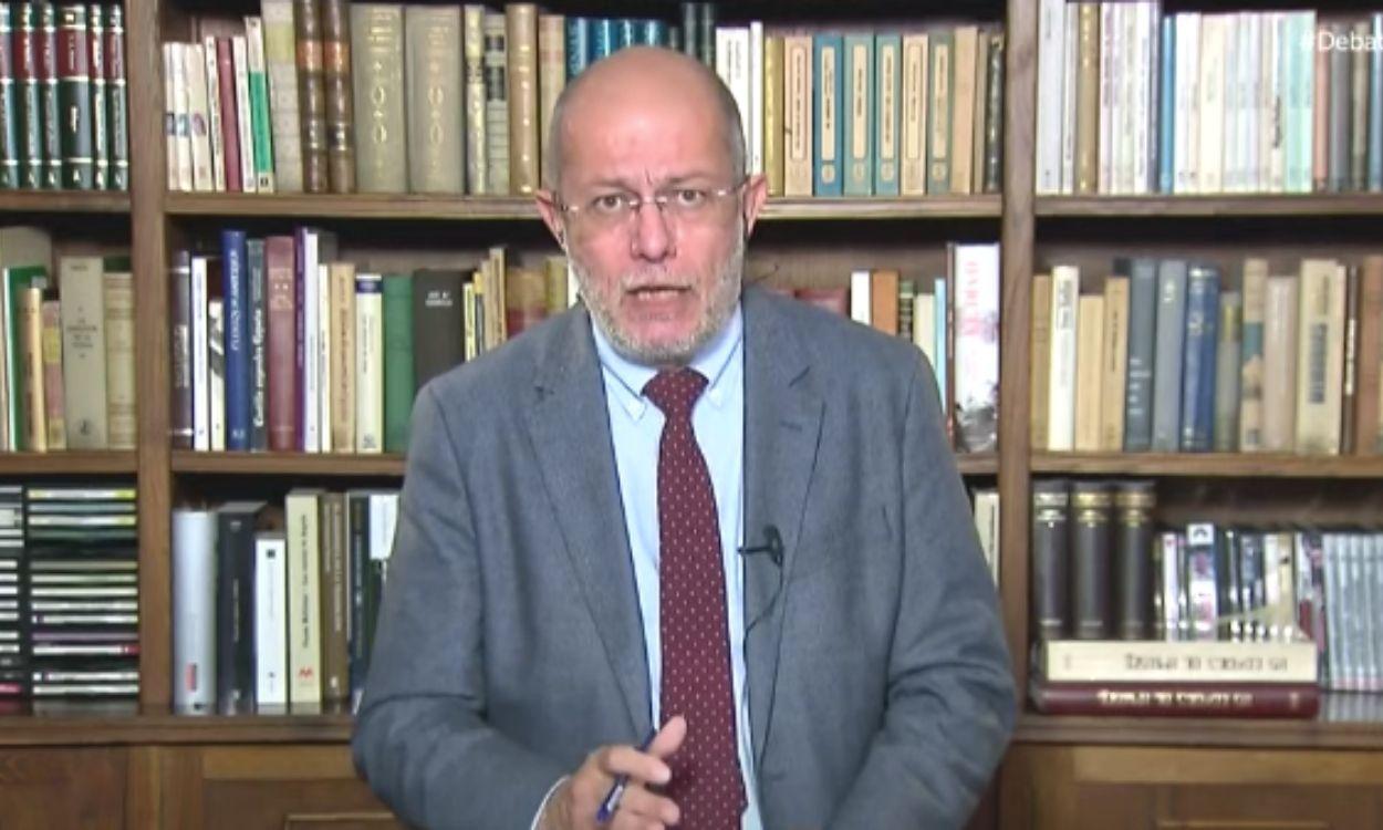 Francisco Igea durante el debate de RTVE de cara a las elecciones de Castilla y León