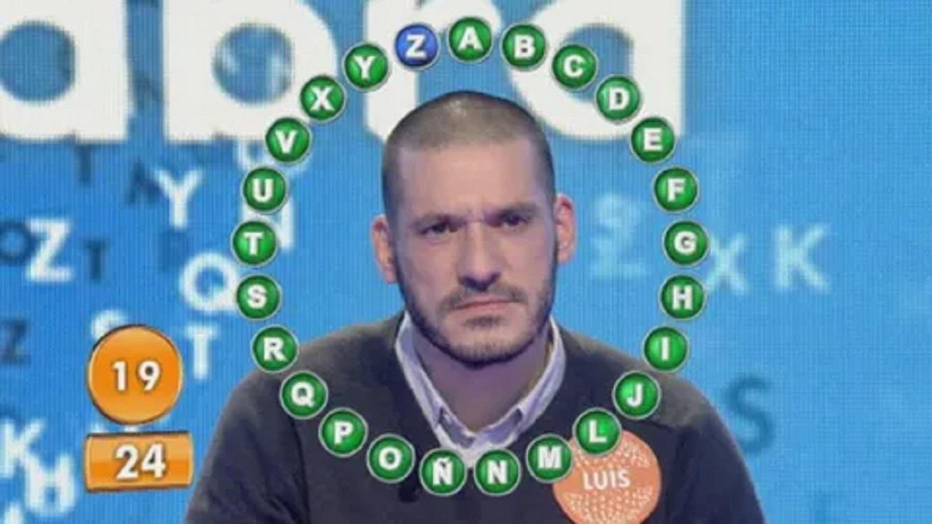 Luis Esteban en 'Pasapalabra'. Telecinco.