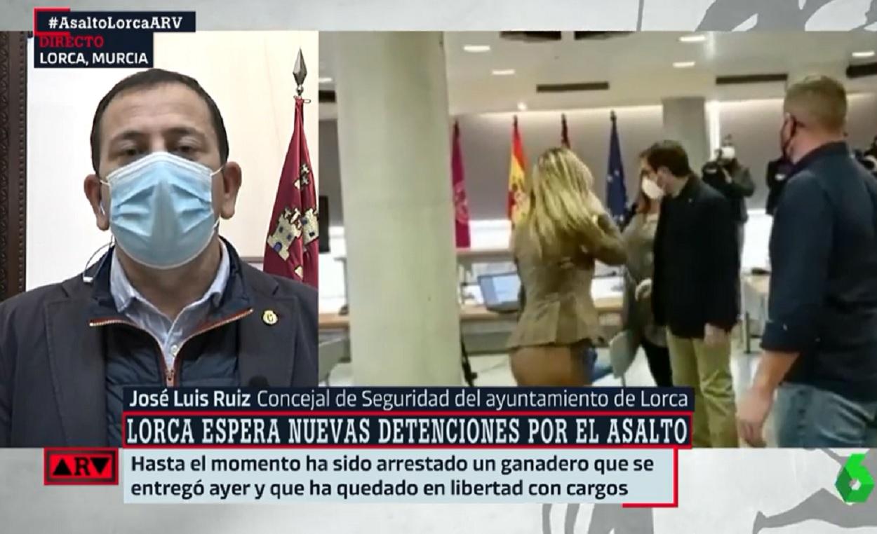 El concejal de Seguridad de Lorca, José Luis Ruiz. La Sexta