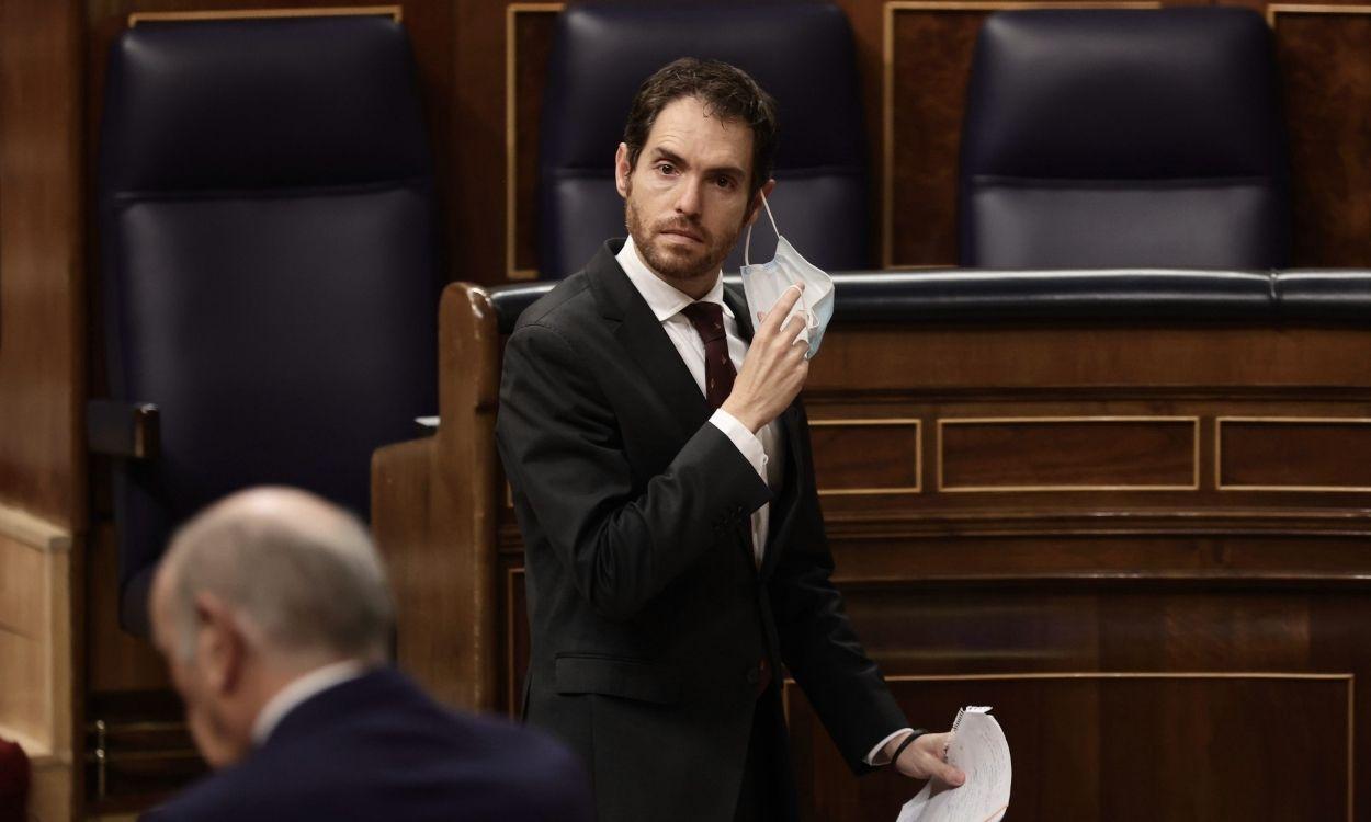 El diputado de Navarra Suma, Sergio Sayas, en el Congreso. Europa Press.