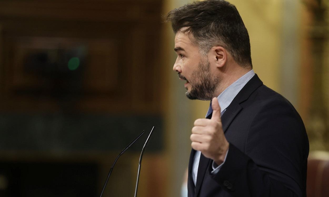 El portavoz de ERC en el Congreso, Gabriel Rufián. EP