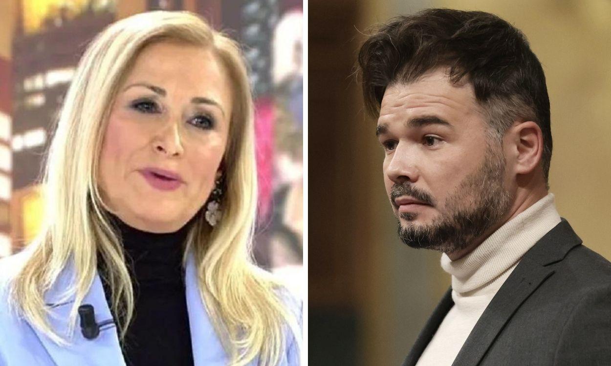 Cristina Cifuentes y Gabriel Rufián 