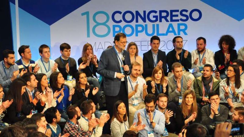 Mariano Rajoy en un acto con Nuevas Generaciones en el 18º congreso del PP Mariano Rajoy en un acto con Nuevas Generaciones en el 18º congreso del PP