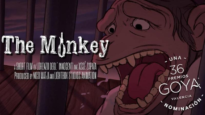 Imagen del corto The monkey, nominado a los Goya