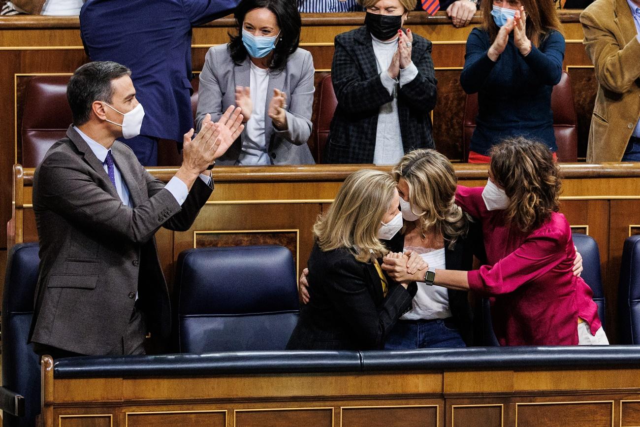 Votación de la reforma laboral en el Congreso de los Diputados