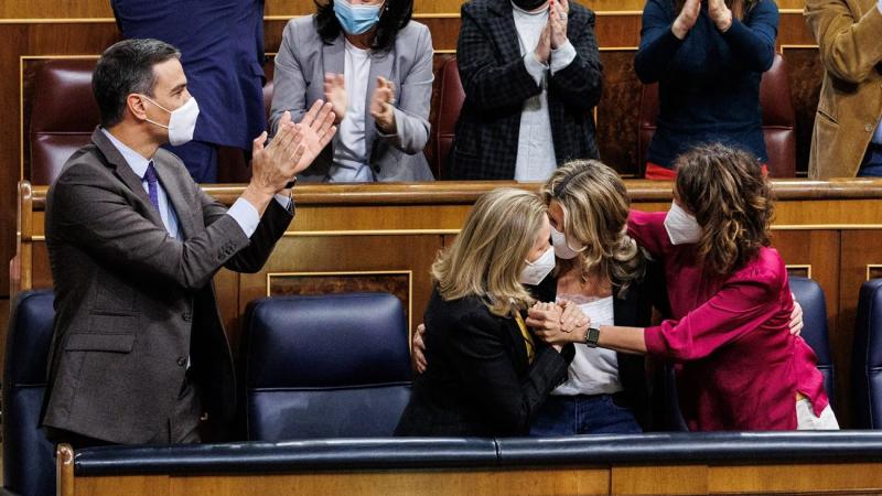 Votación de la reforma laboral en el Congreso de los Diputados