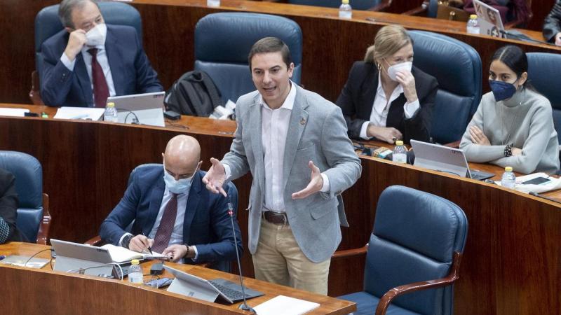 El secretario general del PSOE M y portavoz socialista en la Asamblea, Juan Lobato. EP