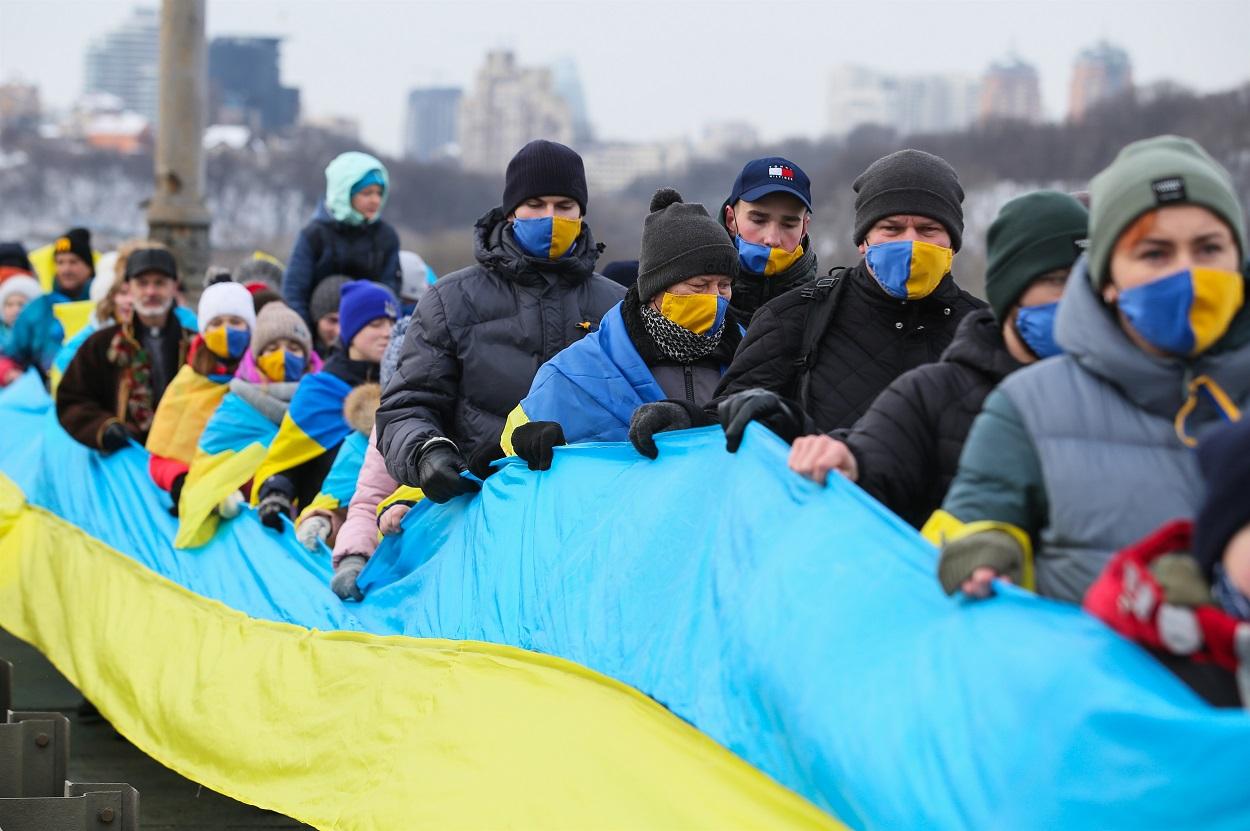 Imagen de archivo de la celebración del Día de Ucrania en Kiev. Fuente: Europa Press.