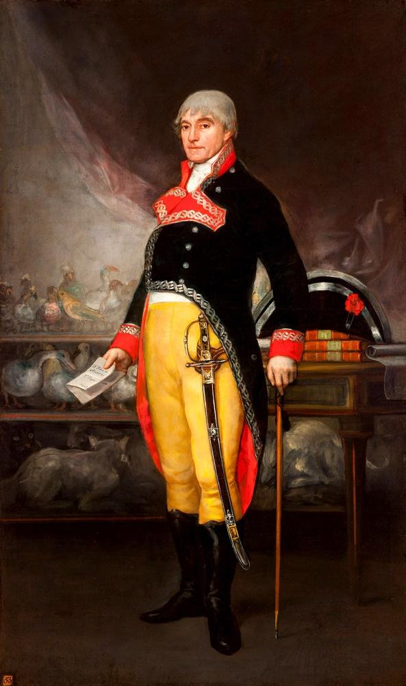 Félix de Azara llegó a ser brigadier, tal como lo retrató otro aragonés, Francisco de Goya