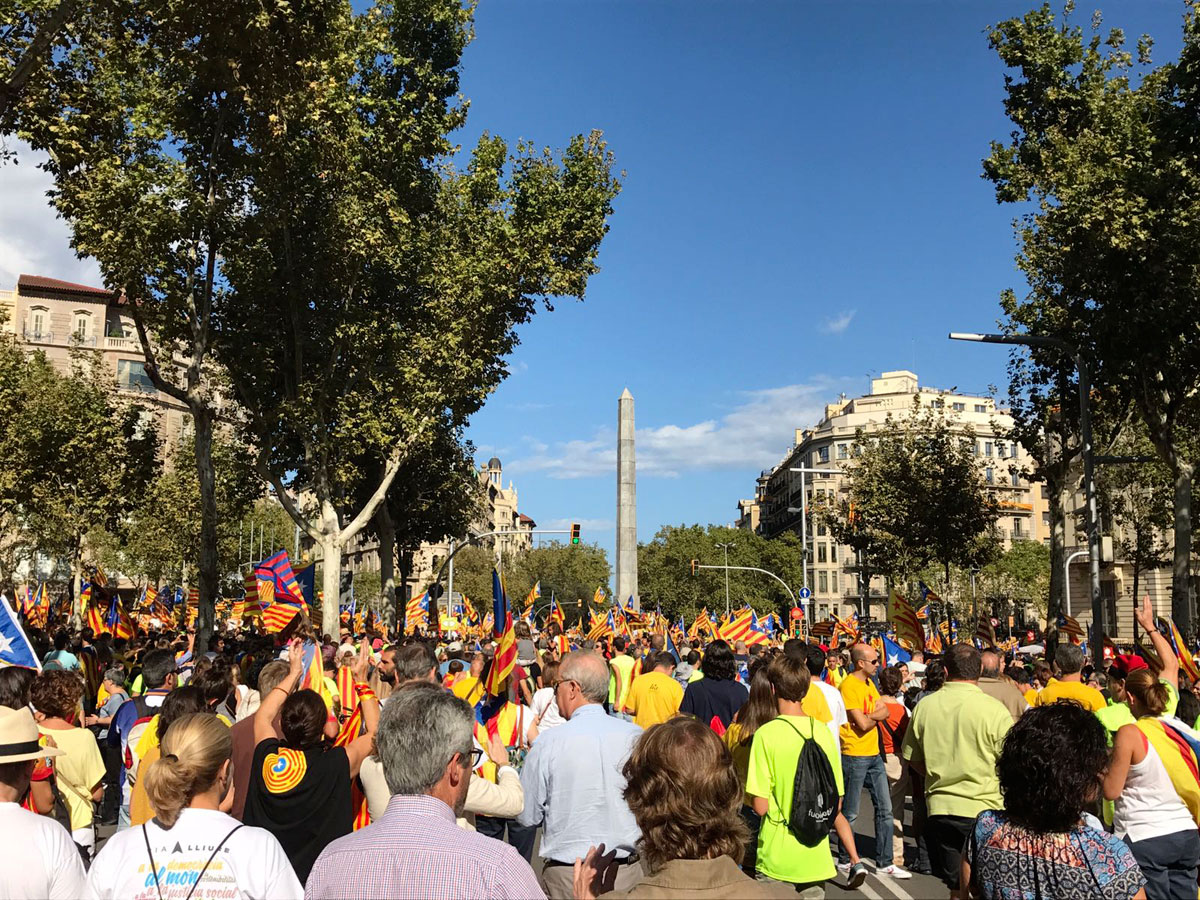 Manifestación de la Diada 2017 en Barcelona