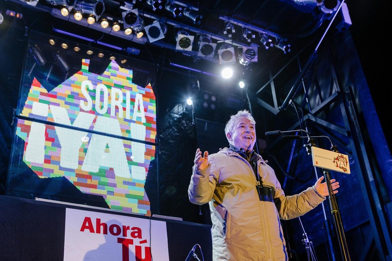 El candidato a la Presidencia de la Junta de Castilla y León por ¡Soria ya!, Ángel Ceña. Fuente: Europa Press.