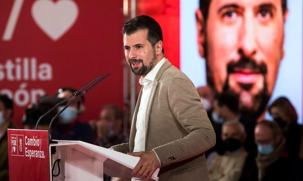 El candidato del PSOE a la Presidencia de la Junta, Luis Tudanca