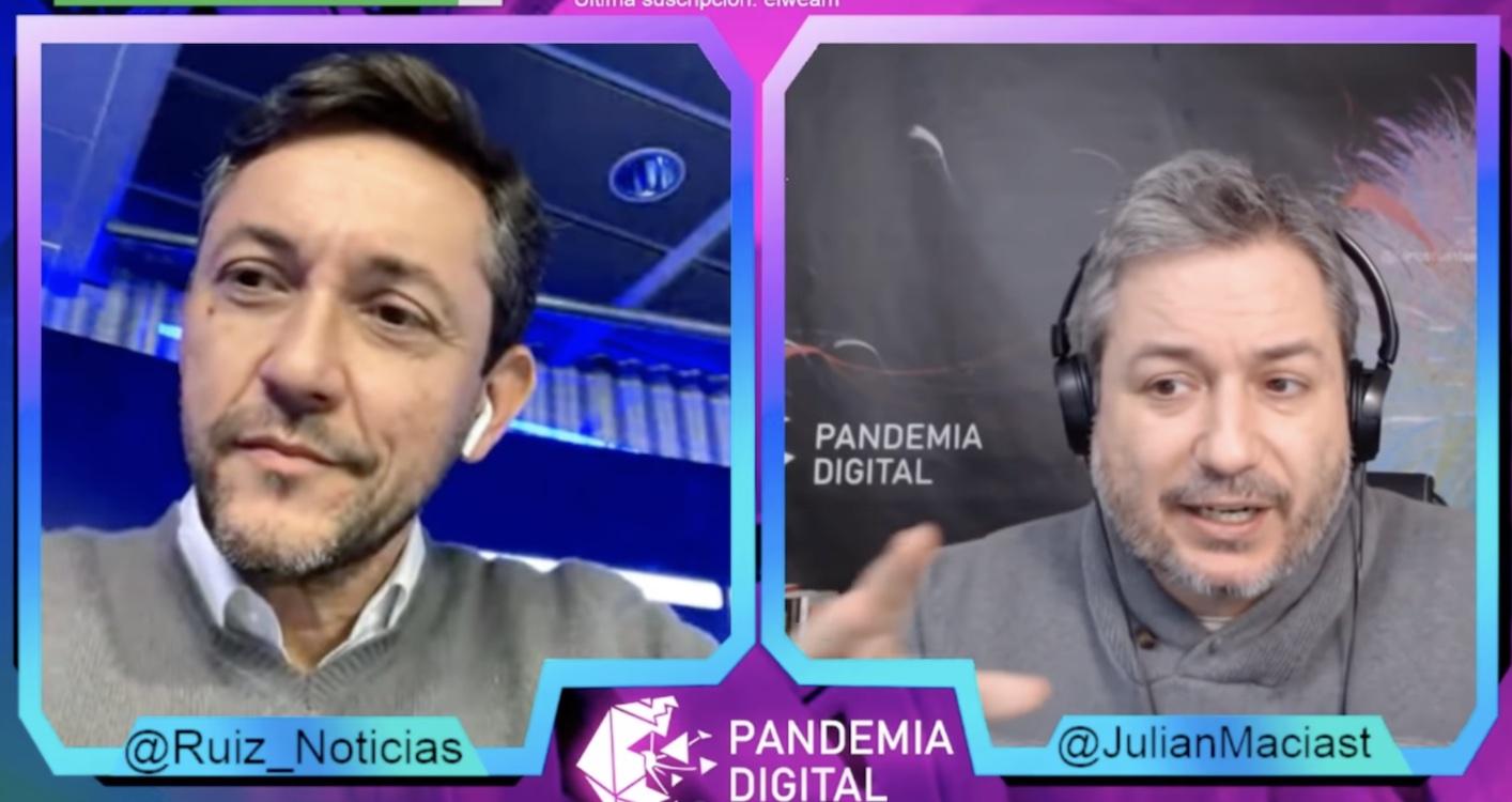 Javier Ruiz en Pandemia Digital. Youtube