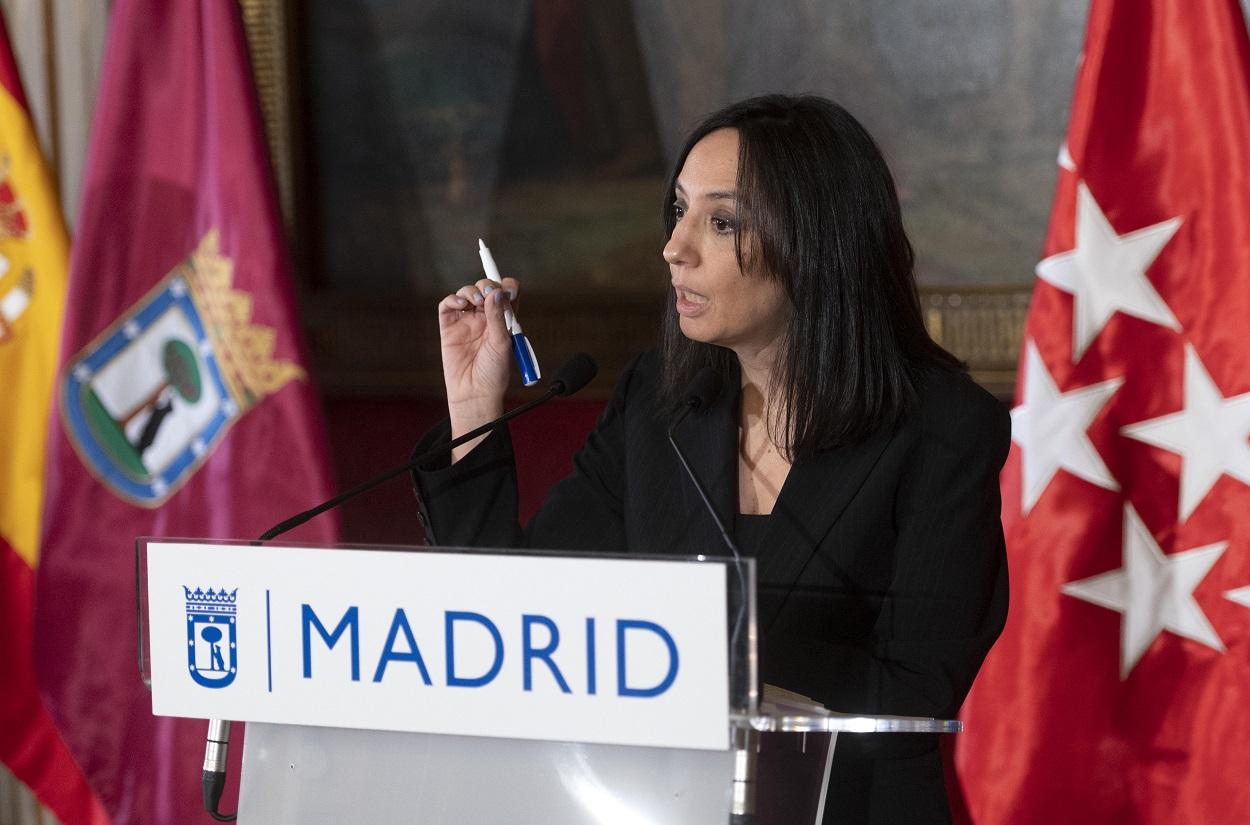 La delegada del Gobierno en la Comunidad de Madrid y secretaria general del PSOE-M en la ciudad de Madrid, Mercedes González. Fuente: Europa Press.