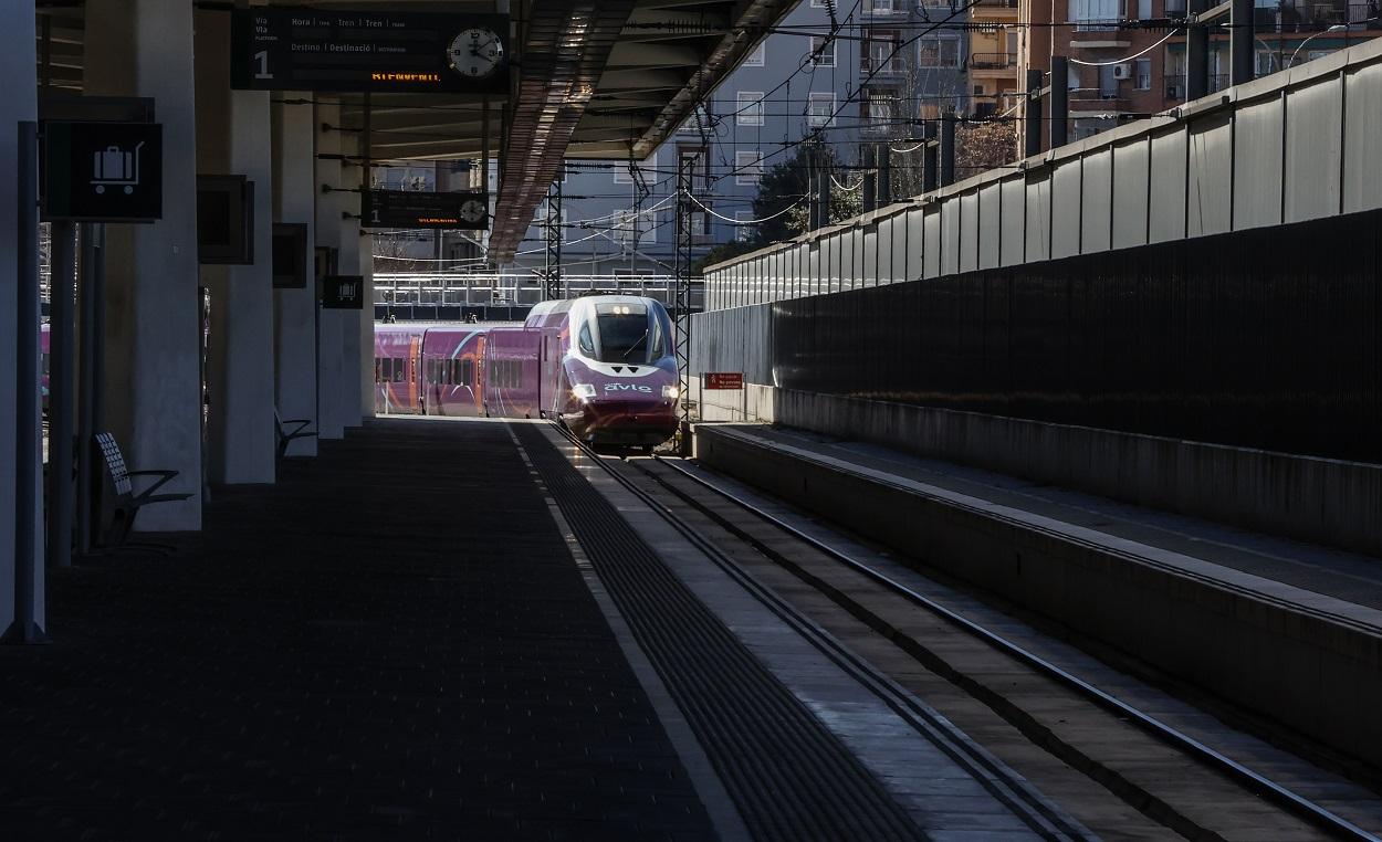 El Avlo a su llegada a Valencia. Europa Press