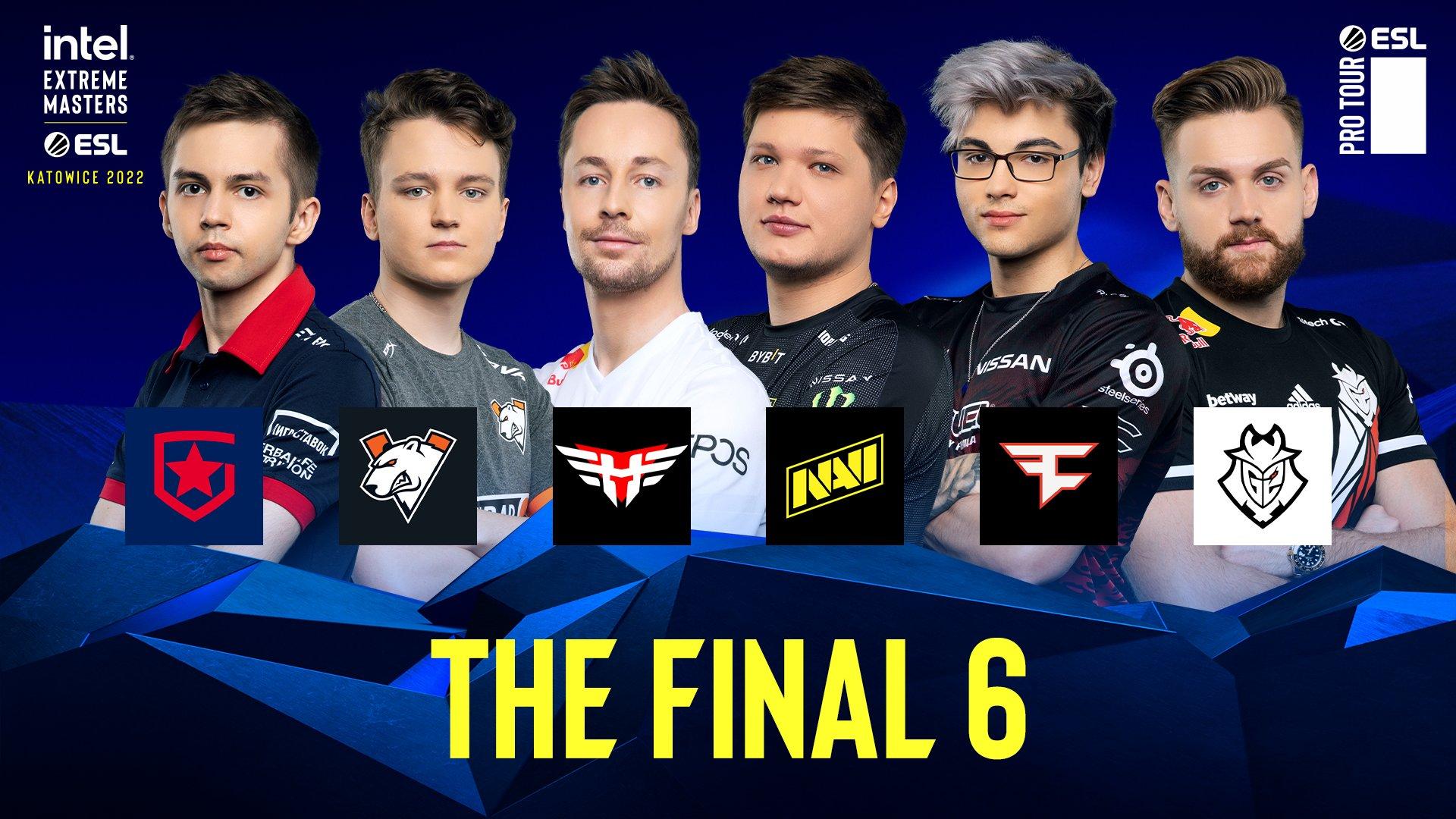 Equipos que formarán parte de la final six de la IEM Katowice