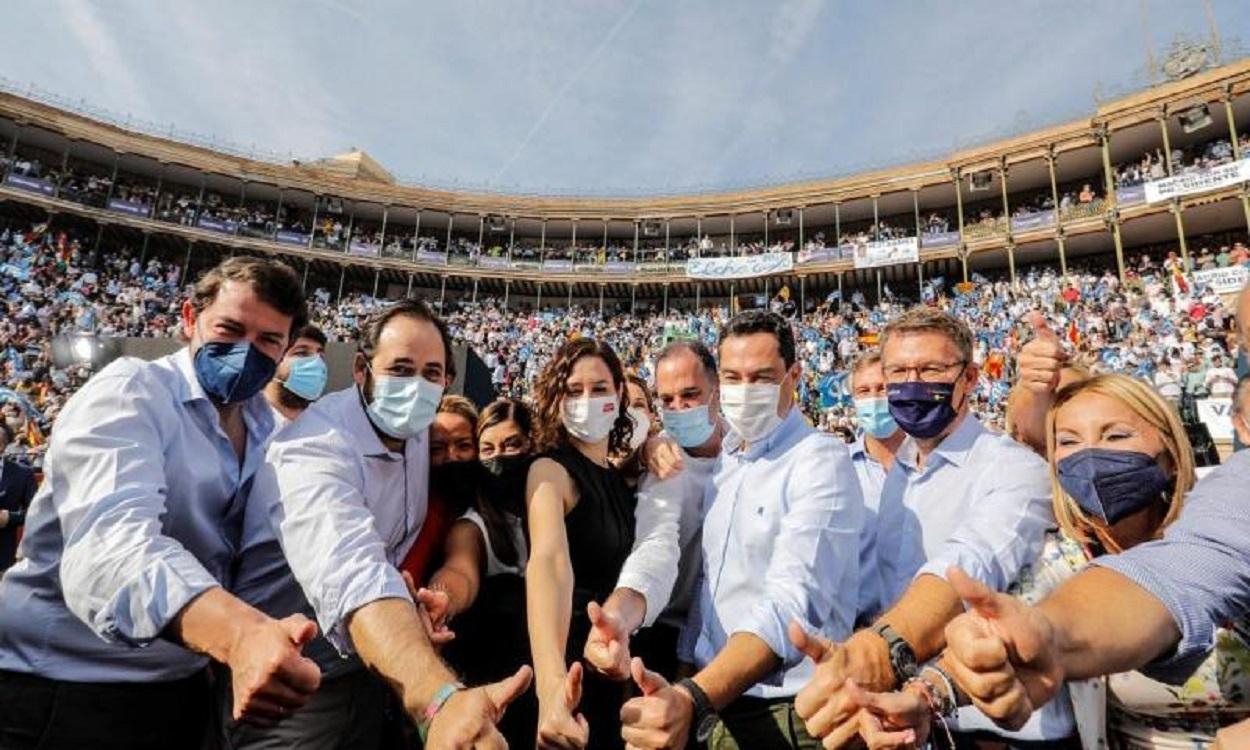 Imagen de los barones del PP en Valencia