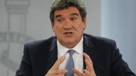 El ministro de Inclusión, Seguridad Social y Migraciones, José Luis Escrivá, en la rueda de prensa posterior al Consejo de Ministros. Europa Press