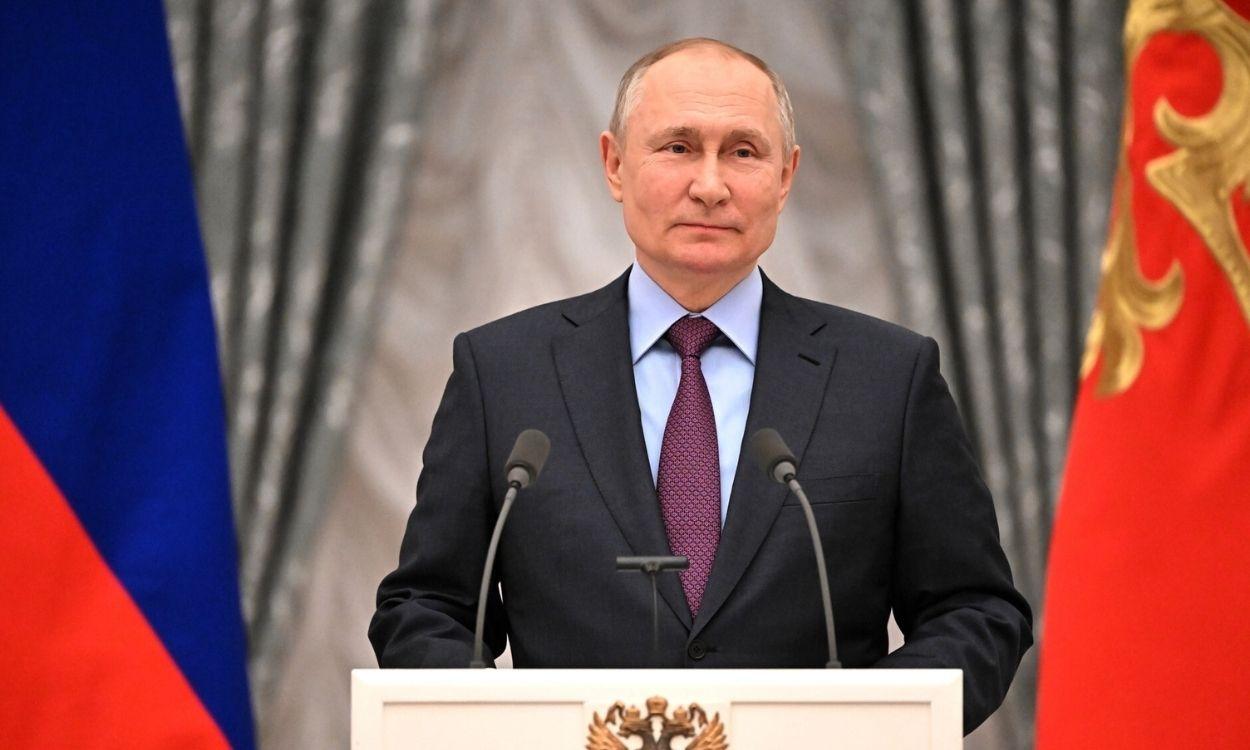 El presidente de Rusia, Vladimir Putin, durante una conferencia de prensa en el Kremlin. EP