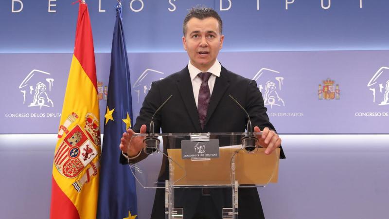 El portavoz del Grupo Socialista en el Congreso de los Diputados, Héctor Gómez