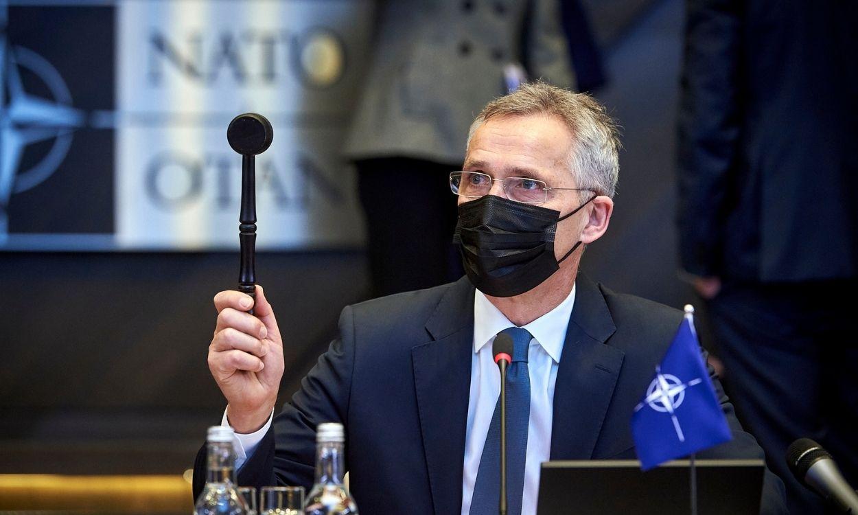 El secretario general de la OTAN, Jens Stoltenberg, preside una sesión en Bruselas. Europa Press. 