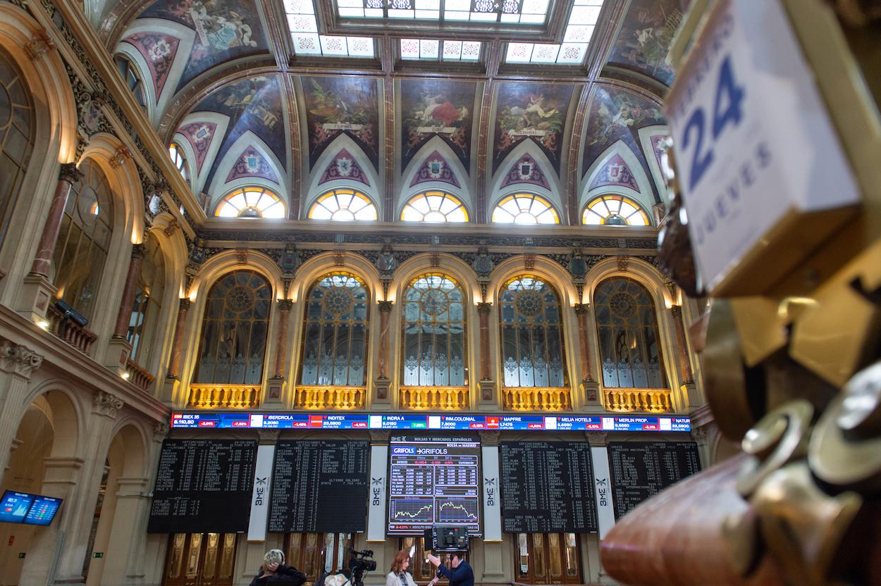 Imagen de archivo de la Bolsa de Madrid.