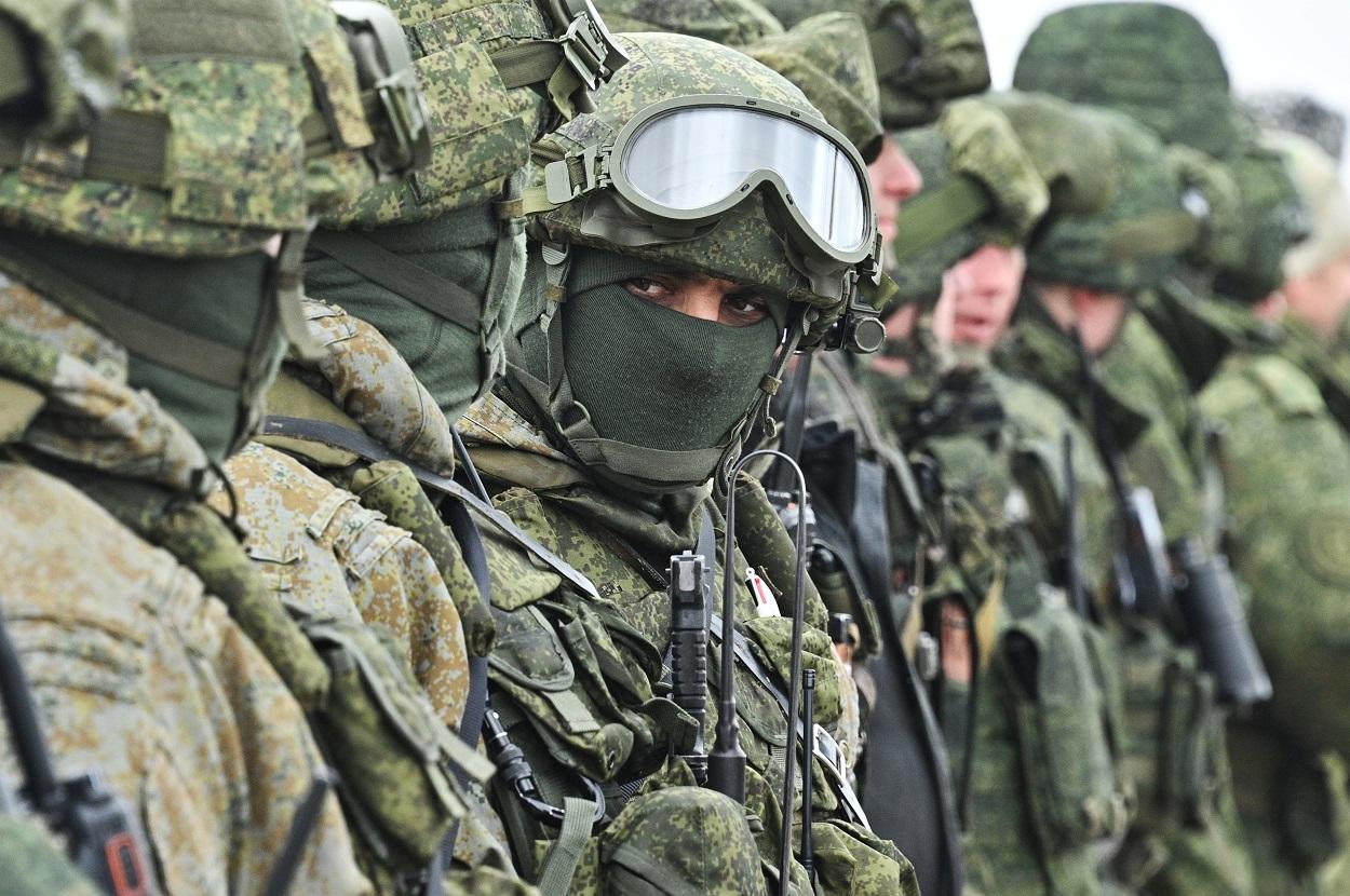 Personal militar ruso en operaciones conjuntas en Bielorrusia (archivo). EP.