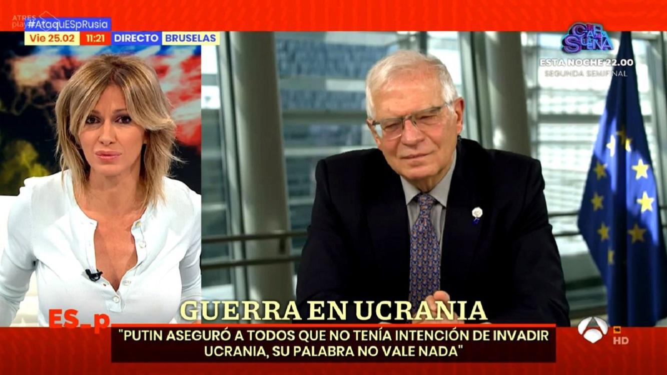 Susanna Griso y Josep Borrell. Antena 3.