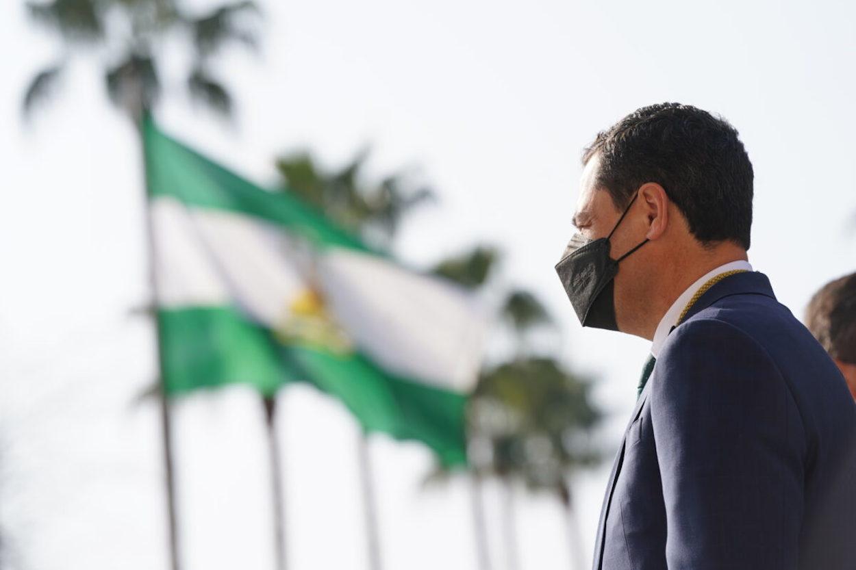 El presidente andaluz, en una imagen difundida hoy por su Gobierno.