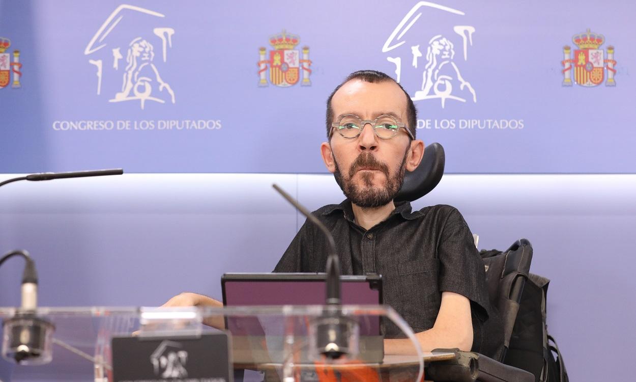 El portavoz de Unidas Podemos en el Congreso, Pablo Echenique. EP