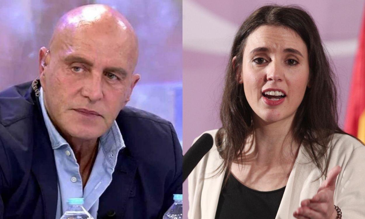 Kiko Matamoros e Irene Montero.