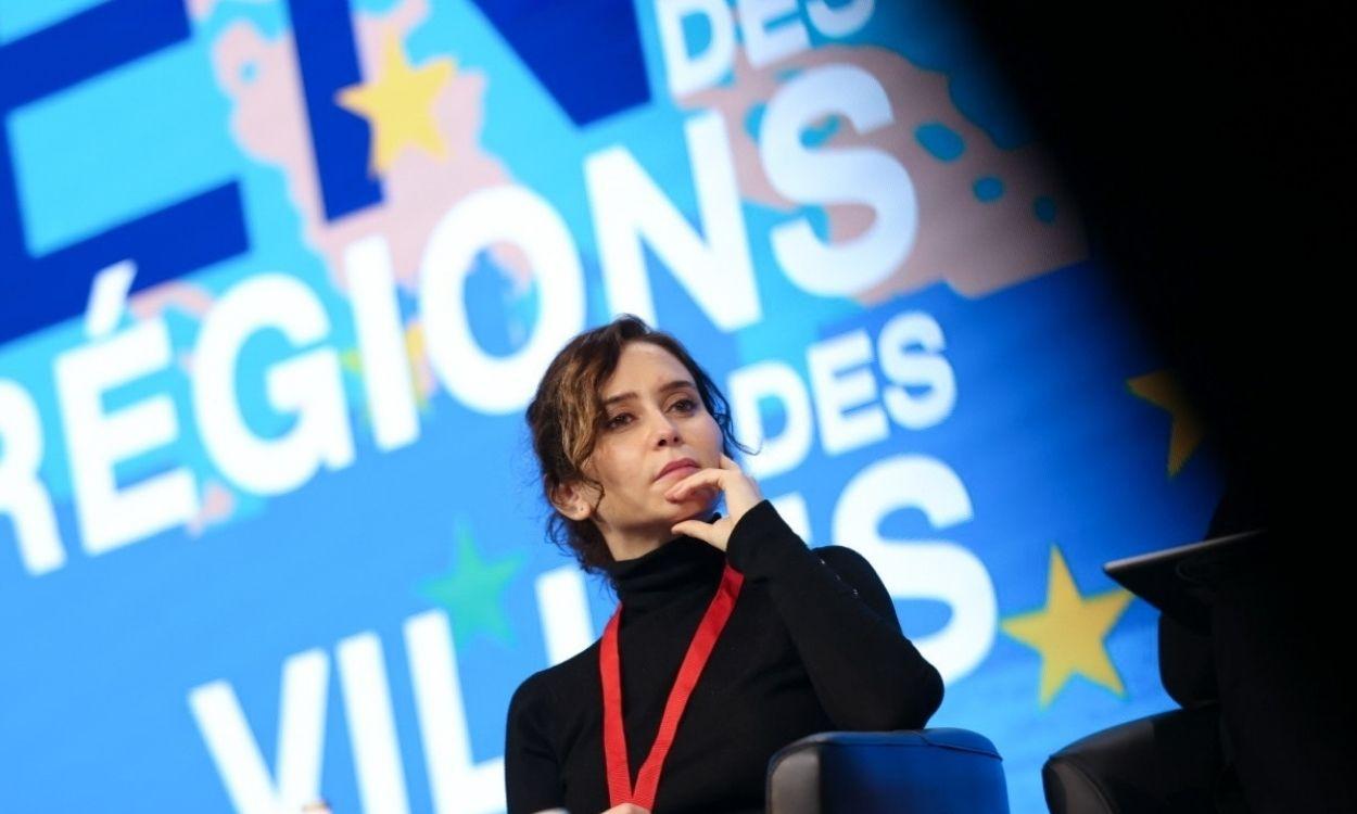 Isabel Díaz Ayuso en la IX Cumbre Europea de Regiones y Ciudades, en Marsella. EP