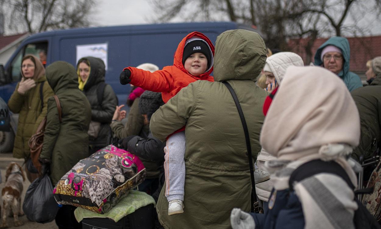 Refugiados ucranianos que huyen de la guerra. EP