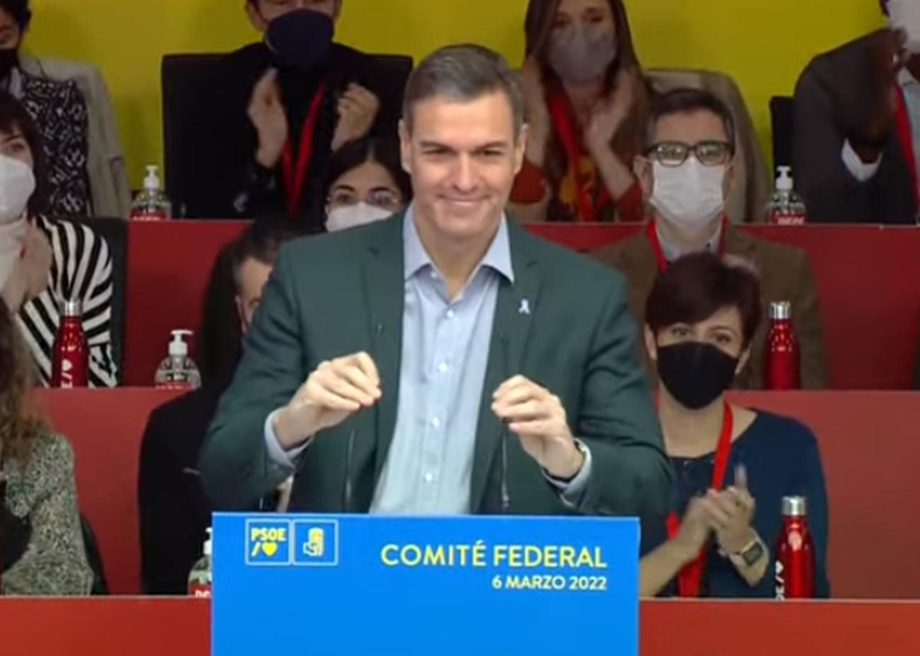 En directo: Pedro Sánchez interviene en el Comité Federal del PSOE