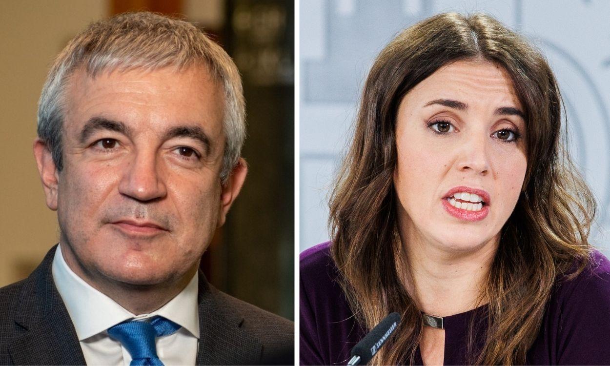 Luis Garicano e Irene Montero