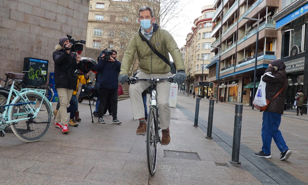 Iñaki Urdangarin el 31 de enero de 2022, en Vitoria. EP